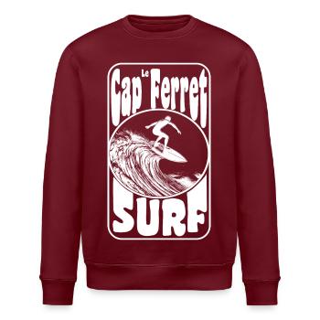 CAP FERET - Stanley/Stella Unisex Bio-Sweatshirt ROLLER - Burgunderrot - Vorne - Nik (191cm)