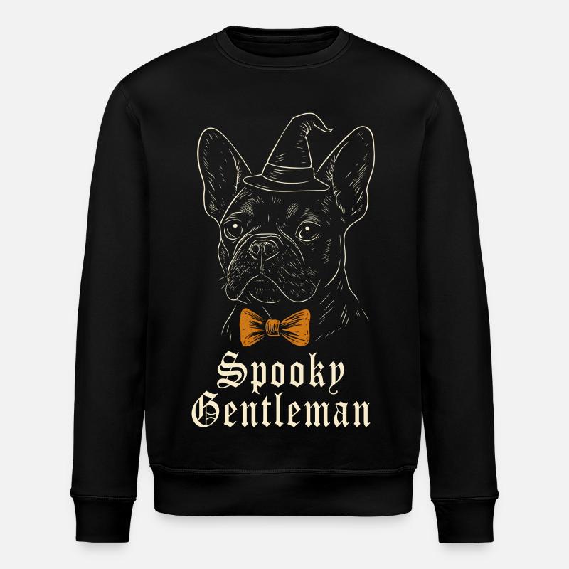 Frenchie Halloween - Spooky Gentleman Dog - Sweat bio ROLLER Stanley/Stella Unisexe - noir