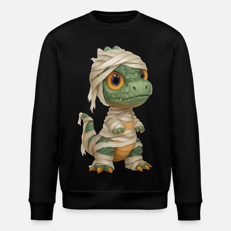 Dino Mummie Kostüm Halloween - Stanley/Stella Unisex Bio-Sweatshirt ROLLER - Schwarz