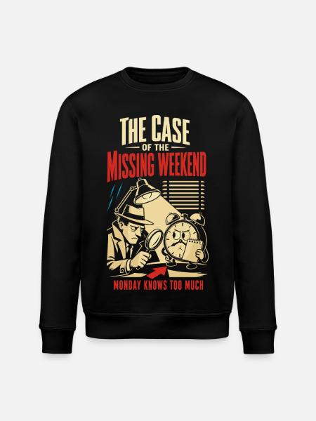 L’affaire du week-end disparu - Sweat bio ROLLER Stanley/Stella Unisexe - noir