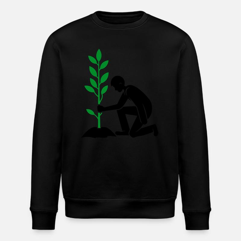 Environnement de plantation - Sweat bio ROLLER Stanley/Stella Unisexe - noir