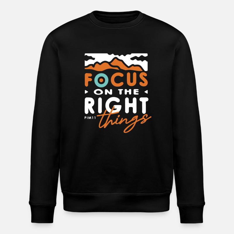 Focus - Stanley/Stella ROLLER Unisex Organic Sweatshirt - black