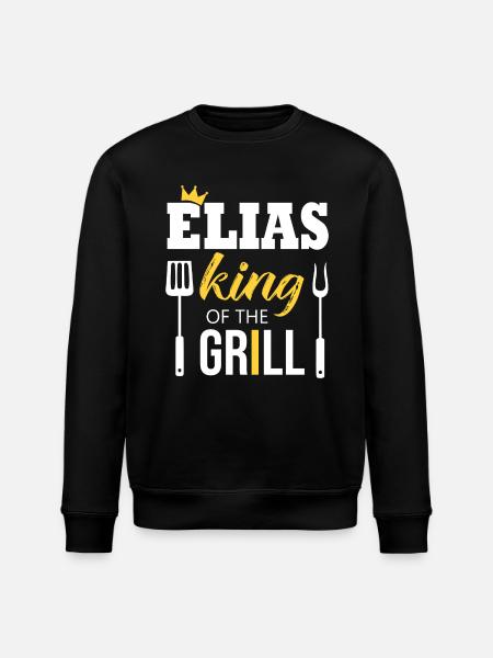Elias king of the grill - Stanley/Stella ROLLER Unisex Organic Sweatshirt - black