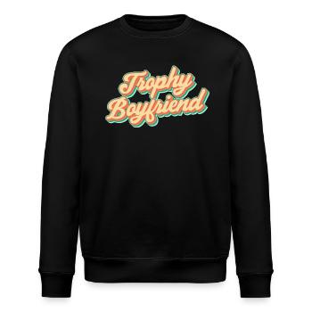 Freund Paare Liebe Beziehung Partner Geschenkidee - Stanley/Stella Unisex Bio-Sweatshirt ROLLER - Schwarz - Vorne - Nik (191cm)