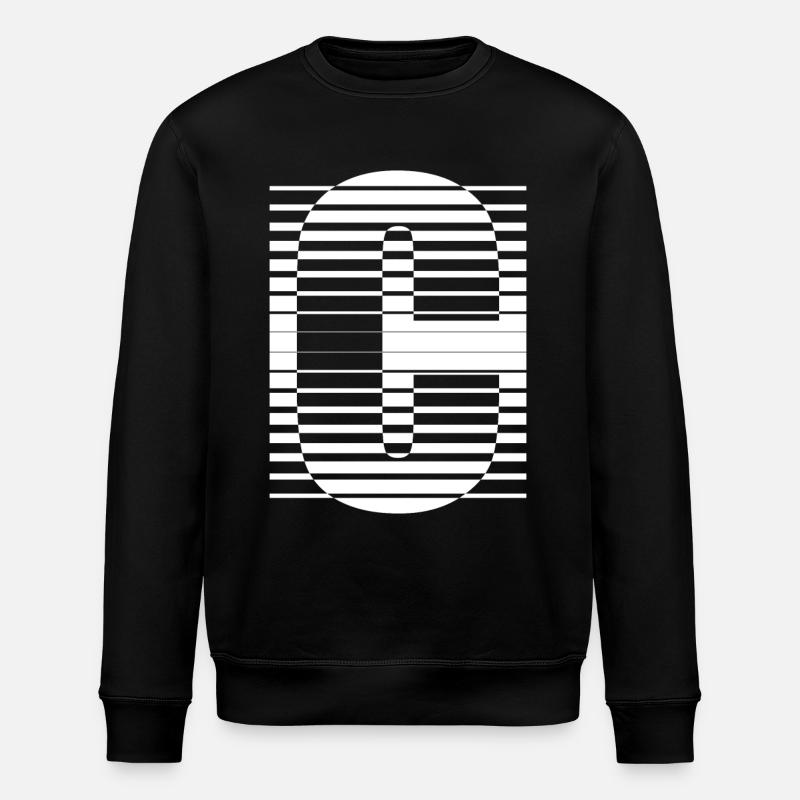 LETTER C - Stanley/Stella ROLLER Unisex Organic Sweatshirt - black