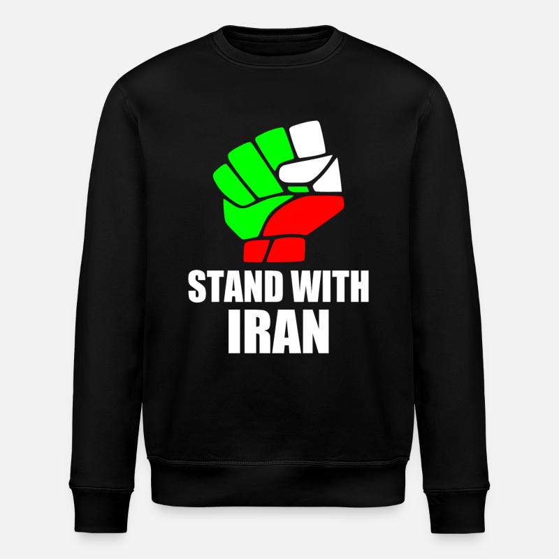 Stand with iran - Sweat bio ROLLER Stanley/Stella Unisexe - noir