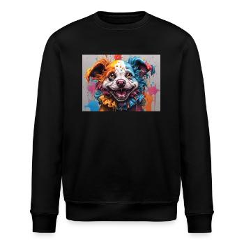 Ein Clownshund - Stanley/Stella Unisex Bio-Sweatshirt ROLLER - Schwarz - Vorne - Nik (191cm)