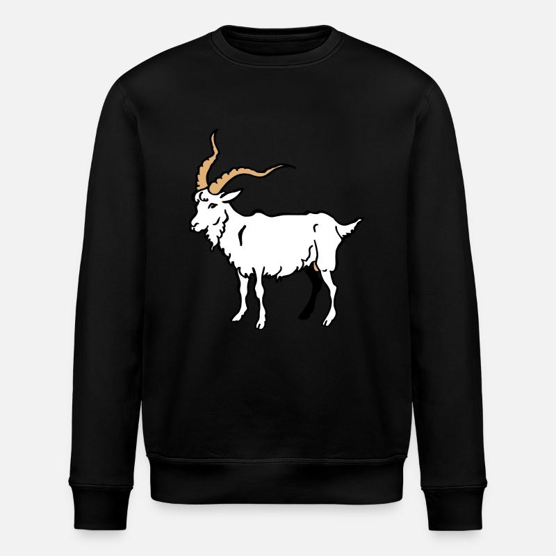 Ziegenbock - Stanley/Stella Unisex Bio-Sweatshirt ROLLER - Schwarz