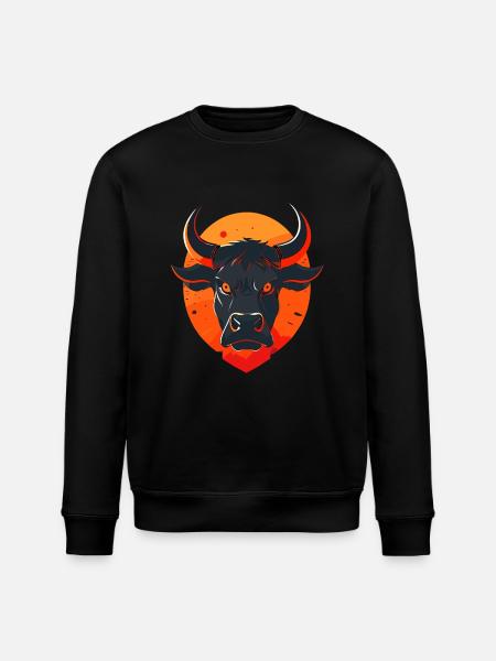 Bull Bull Buffalo - Stanley/Stella ROLLER Unisex Organic Sweatshirt - black