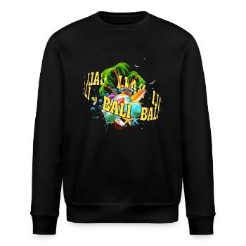 Bali - Indonesien - Stanley/Stella Unisex Bio-Sweatshirt ROLLER - Schwarz - Vorne - Nik (191cm)