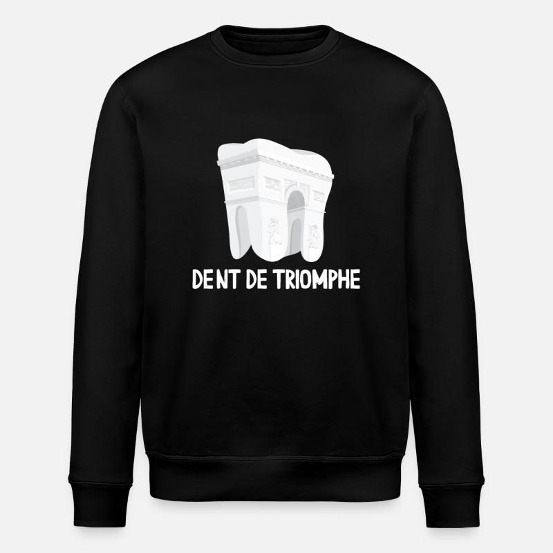 Dent De Triomphe - Sweat bio ROLLER Stanley/Stella Unisexe - noir