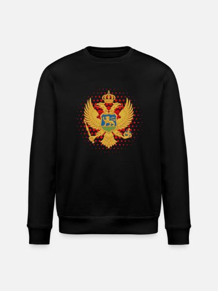 Montenegro T-Shirt - Stanley/Stella Unisex Bio-Sweatshirt ROLLER - Schwarz