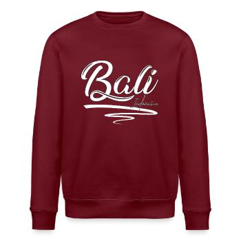 Bali - Indonesien - Stanley/Stella Unisex Bio-Sweatshirt ROLLER - Burgunderrot - Vorne - Nik (191cm)