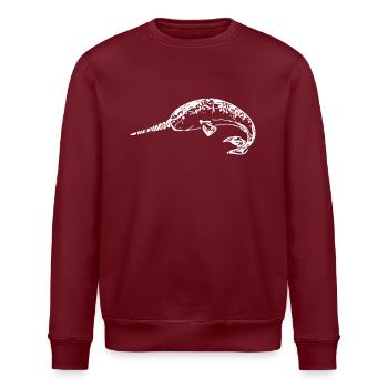 Narwal - Stanley/Stella Unisex Bio-Sweatshirt ROLLER - Burgunderrot - Vorne - Nik (191cm)