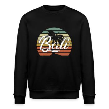 Bali - Indonesien - Stanley/Stella Unisex Bio-Sweatshirt ROLLER - Schwarz - Vorne - Nik (191cm)