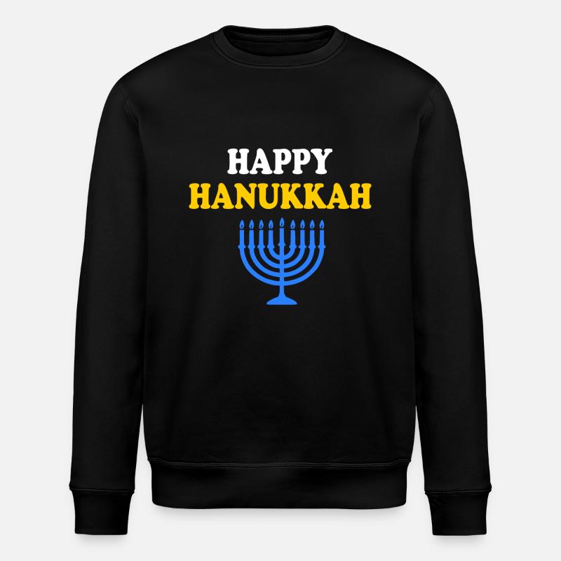 HAPPY HANUKKAH - Sweat bio ROLLER Stanley/Stella Unisexe - noir