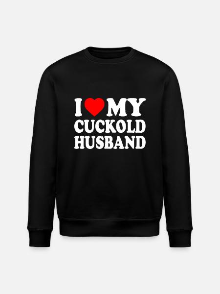 i love my cuckold husband - Stanley/Stella ROLLER Unisex Organic Sweatshirt - black