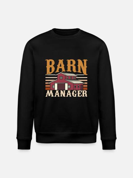 Barn Manager Pferdeliebhaber - Stanley/Stella Unisex Bio-Sweatshirt ROLLER - Schwarz