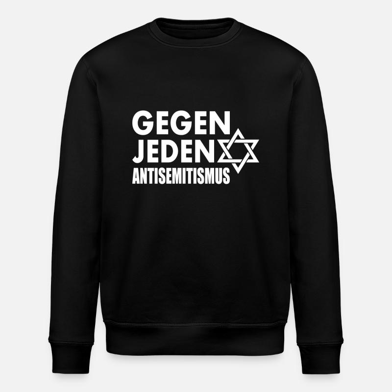 Gegen jeden antisemitismus - Stanley/Stella Unisex Bio-Sweatshirt ROLLER - Schwarz