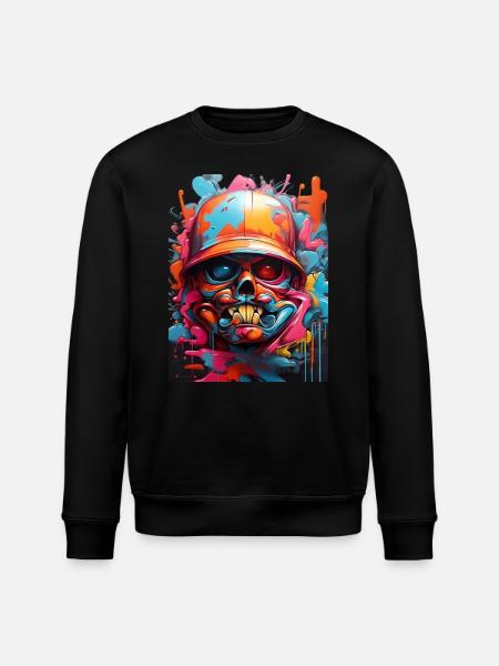 Graffiti style3 - Stanley/Stella ROLLER Unisex Organic Sweatshirt - black