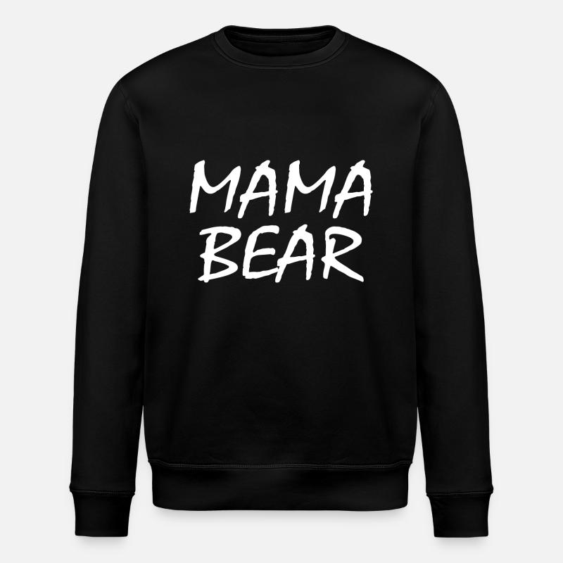 Mama bear - Stanley/Stella Unisex Bio-Sweatshirt ROLLER - Schwarz