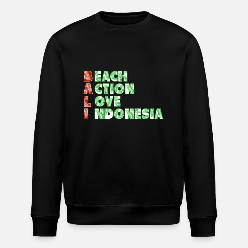 Bali - Indonésie - Sweat bio ROLLER Stanley/Stella Unisexe - noir