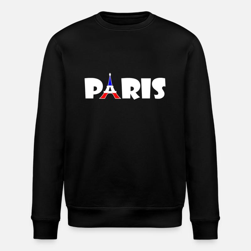 Paris - Stanley/Stella ROLLER Unisex Organic Sweatshirt - black