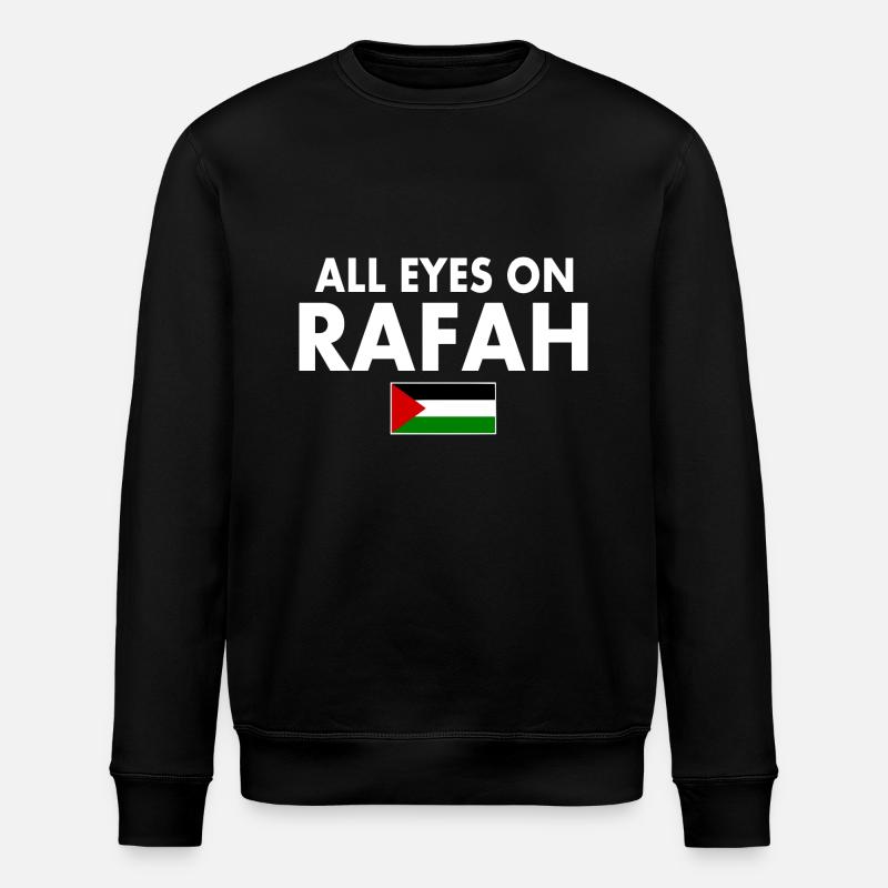 all eyes on rafah - Stanley/Stella ROLLER Unisex Organic Sweatshirt - black