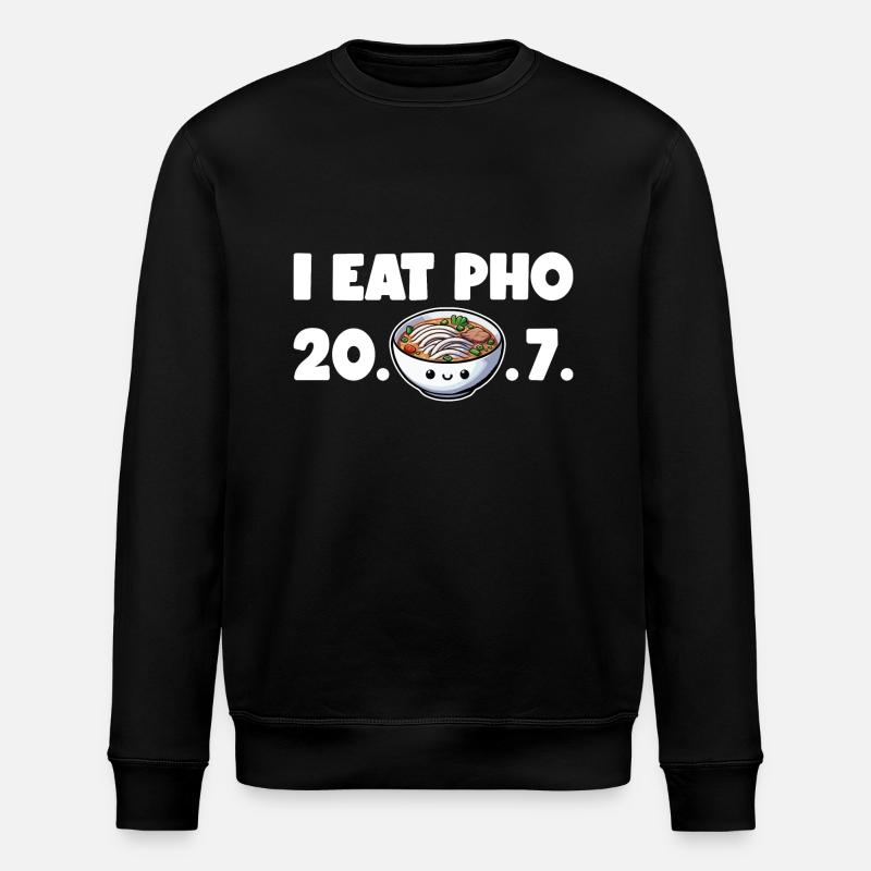 Pho Vietnamesisches Essen Vietnam Pho - Stanley/Stella Unisex Bio-Sweatshirt ROLLER - Schwarz