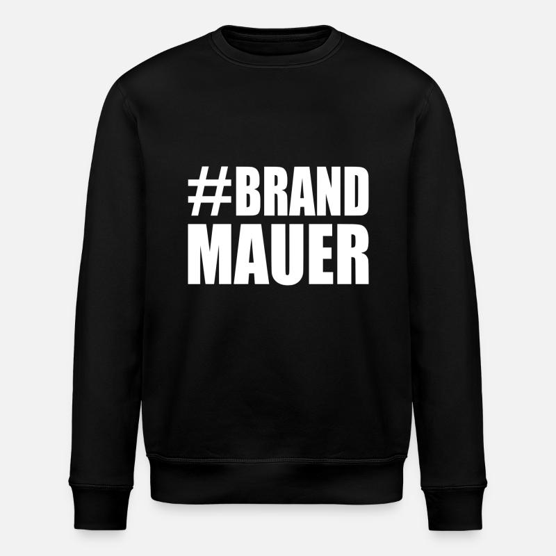 brandmauer - Stanley/Stella Unisex Bio-Sweatshirt ROLLER - Schwarz
