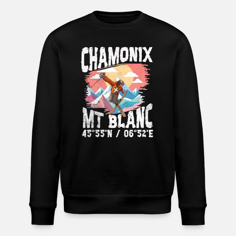 Chamonix Freestyle - Stanley/Stella Unisex Bio-Sweatshirt ROLLER - Schwarz