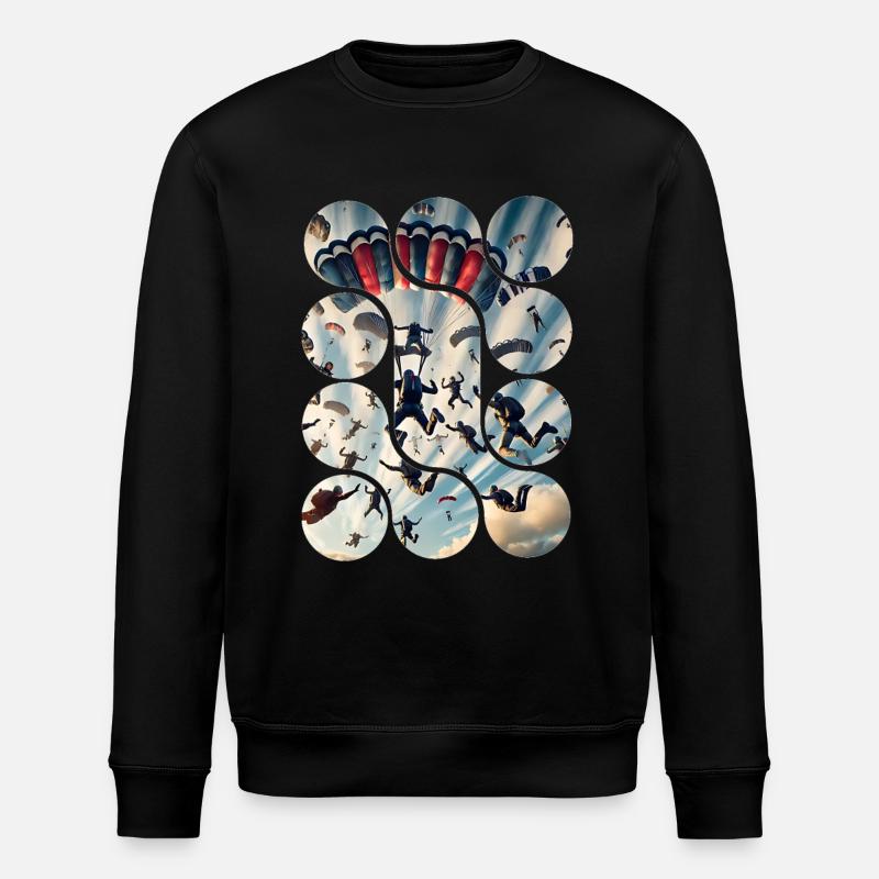 Luftabstieg - Stanley/Stella Unisex Bio-Sweatshirt ROLLER - Schwarz