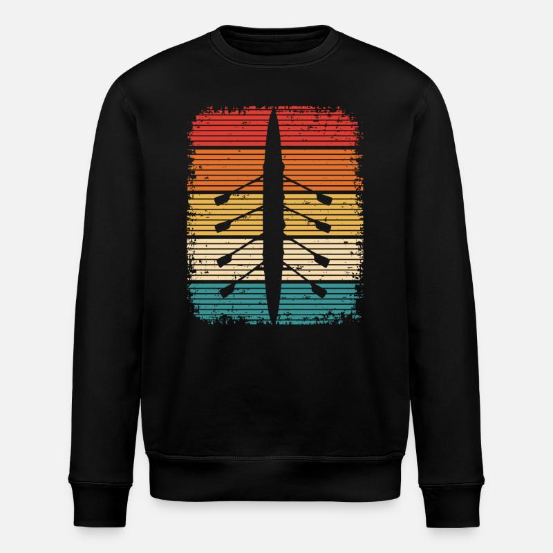 Ruderer Rudern Ruderboot - Stanley/Stella Unisex Bio-Sweatshirt ROLLER - Schwarz