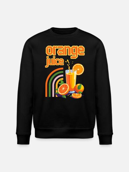 Orange Juice - Stanley/Stella ROLLER Unisex Organic Sweatshirt - black