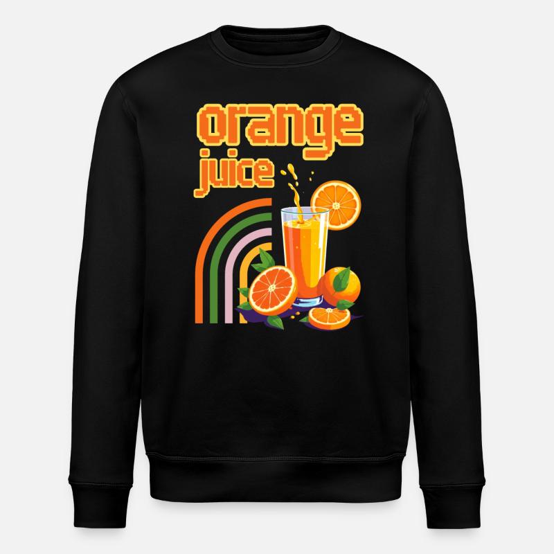 Jus d'orange - Sweat bio ROLLER Stanley/Stella Unisexe - noir