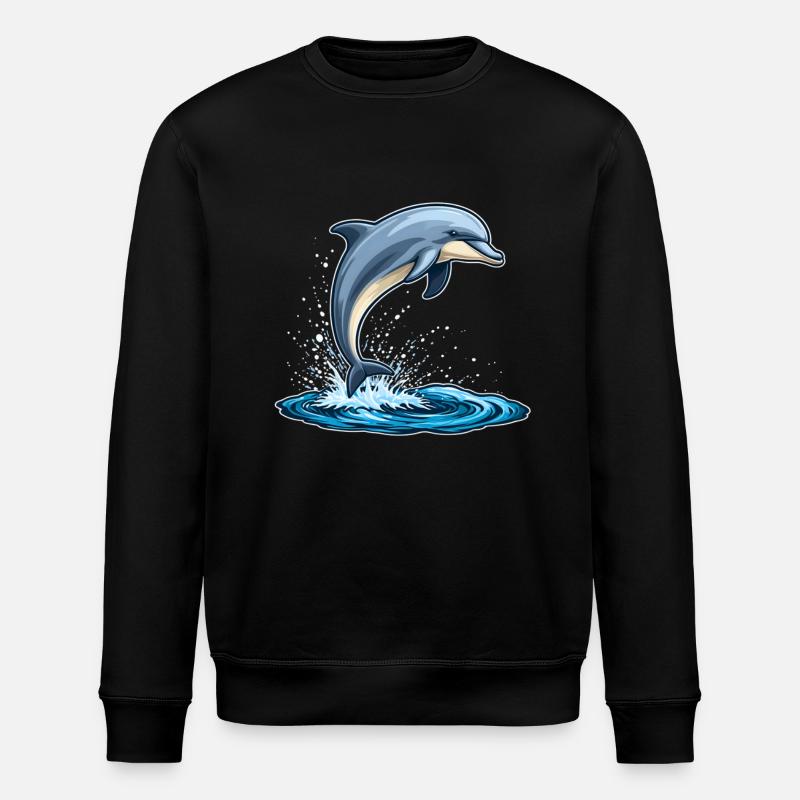 Delfin - Stanley/Stella Unisex Bio-Sweatshirt ROLLER - Schwarz