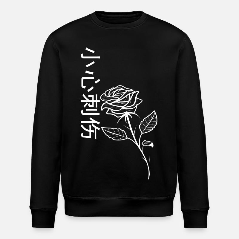 Rose prudence Épineux - Sweat bio ROLLER Stanley/Stella Unisexe - noir