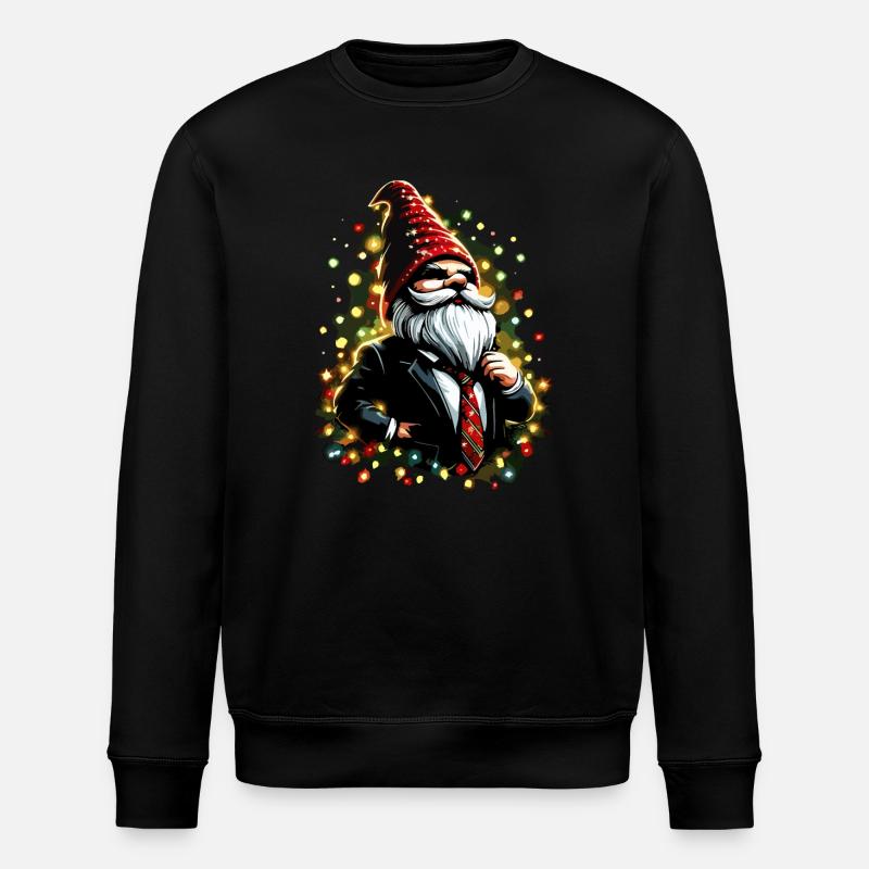 Chef gnome avec guirlandes lumineuses - Sweat bio ROLLER Stanley/Stella Unisexe - noir