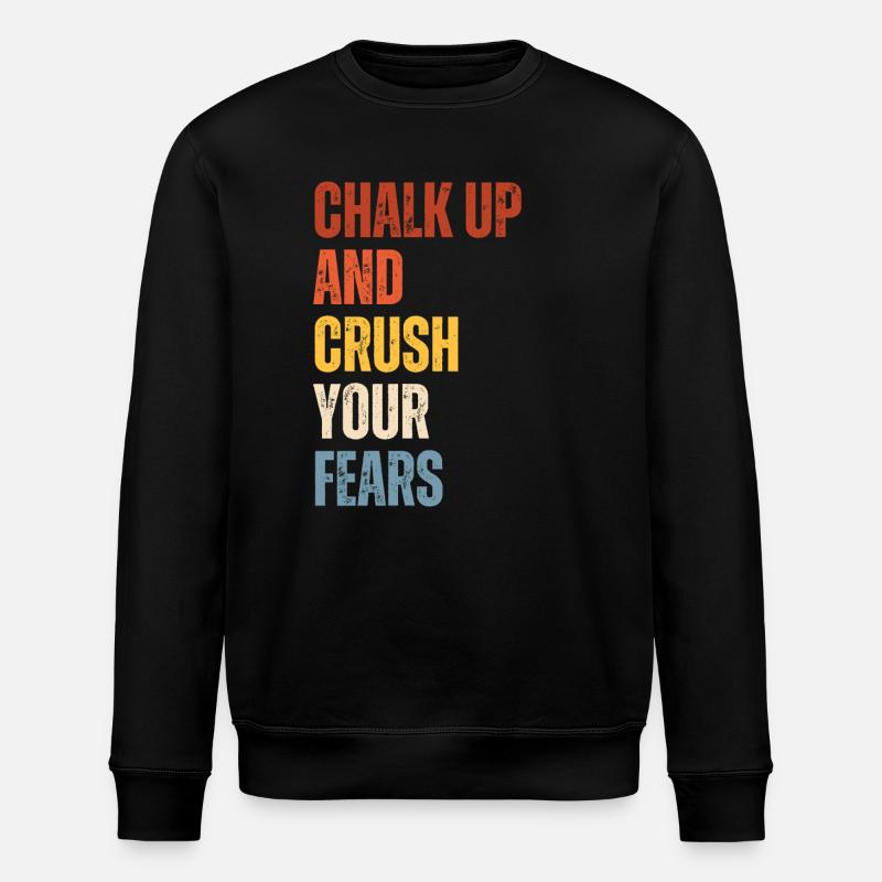 Bouldern Chalk Up Boulderer - Stanley/Stella Unisex Bio-Sweatshirt ROLLER - Schwarz
