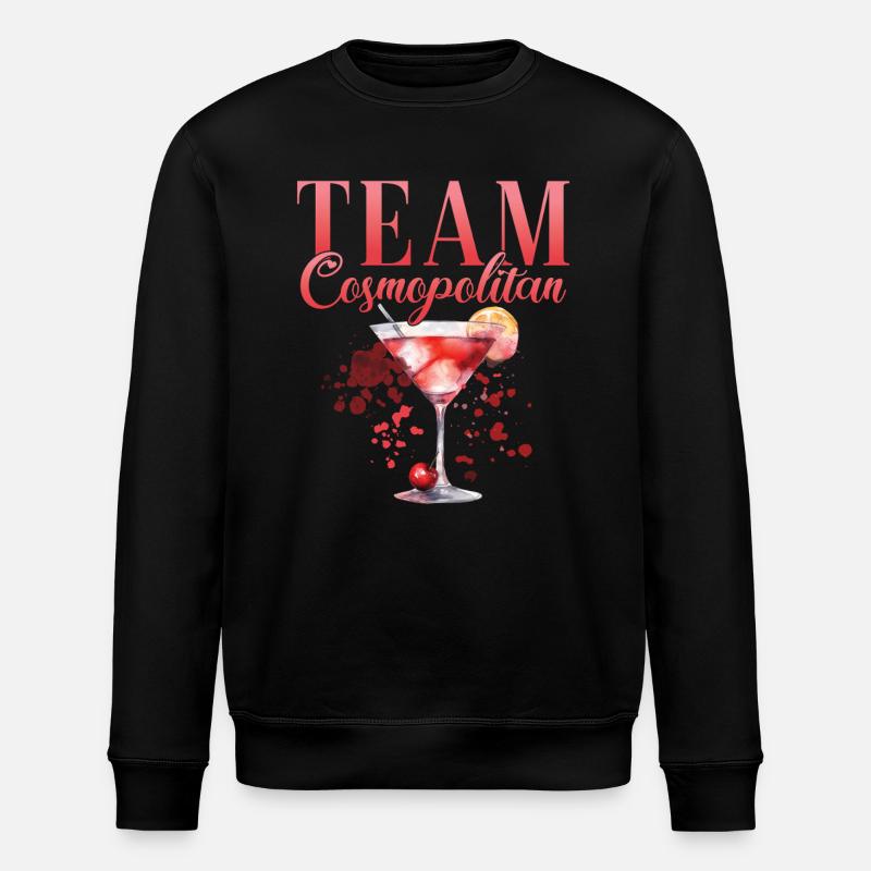 Cocktail Bartender Team Cosmopolitan - Stanley/Stella ROLLER Unisex Organic Sweatshirt - black