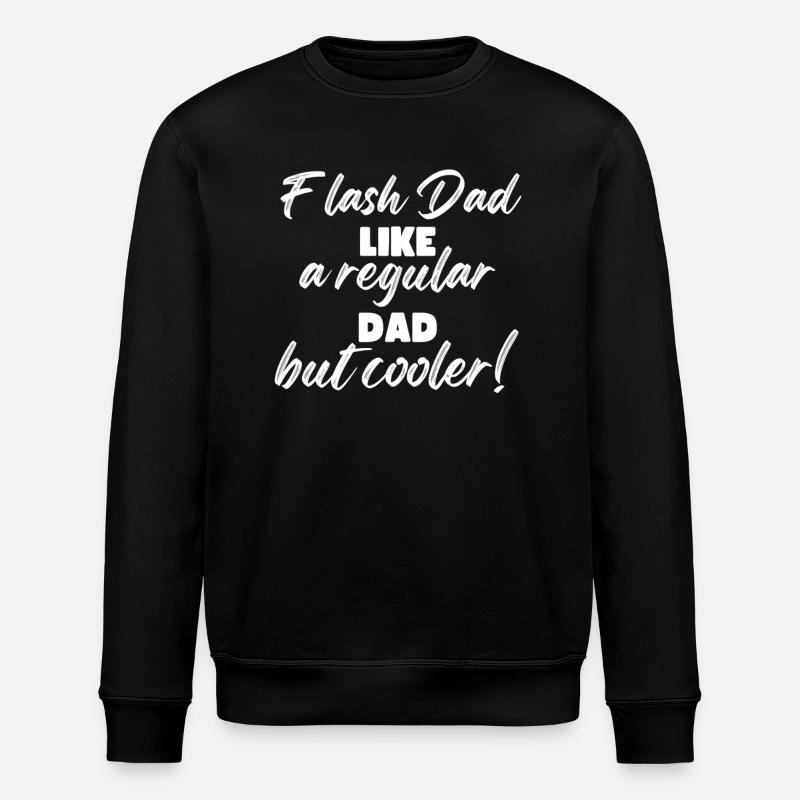 Bouldering Flash Papa Boulderer - Stanley/Stella ROLLER Unisex Organic Sweatshirt - black