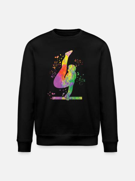 Gymnastics Parallel Bars Artistic Gymnastics - Stanley/Stella ROLLER Unisex Organic Sweatshirt - black