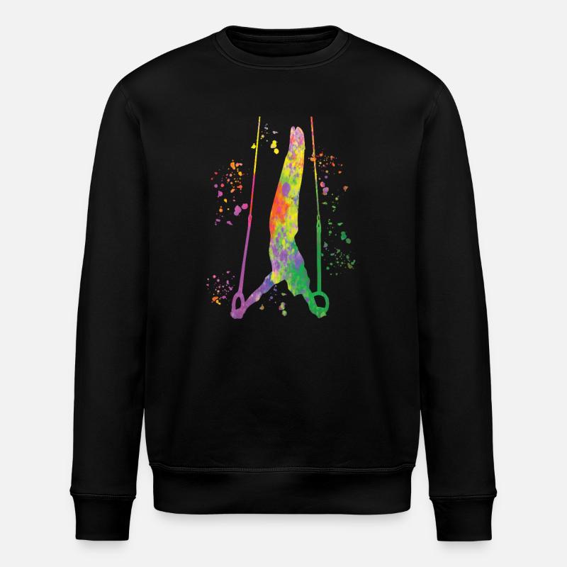 Kunstturner Ringe Kunstturnen - Stanley/Stella Unisex Bio-Sweatshirt ROLLER - Schwarz