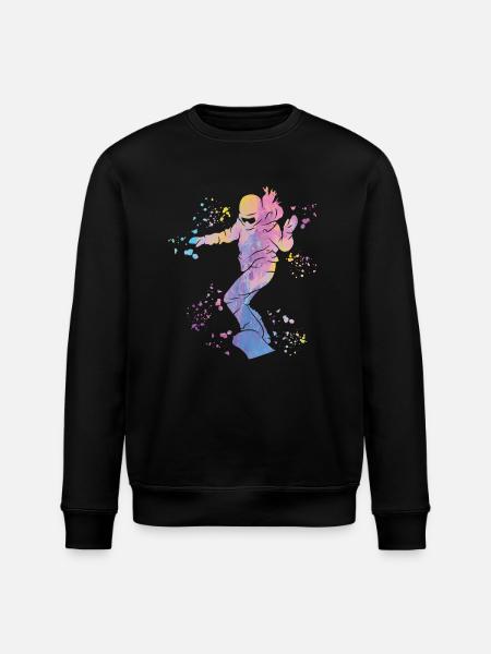 Snowboarder Snowboarding Snowboard - Stanley/Stella ROLLER Unisex Organic Sweatshirt - black