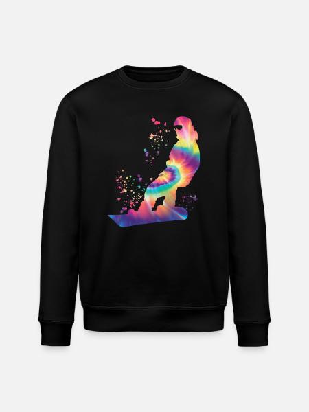 Snowboarder Snowboarding Snowboard - Stanley/Stella ROLLER Unisex Organic Sweatshirt - black