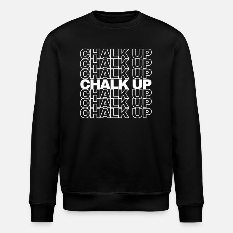 Boulderer Chalk Up Bouldern - Stanley/Stella Unisex Bio-Sweatshirt ROLLER - Schwarz