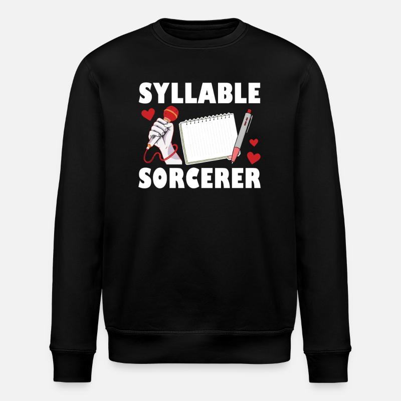 Syllable Magician Poetry Slam - Stanley/Stella ROLLER Unisex Organic Sweatshirt - black