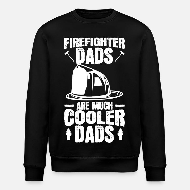 Fire Brigade Dad - Stanley/Stella ROLLER Unisex Organic Sweatshirt - black