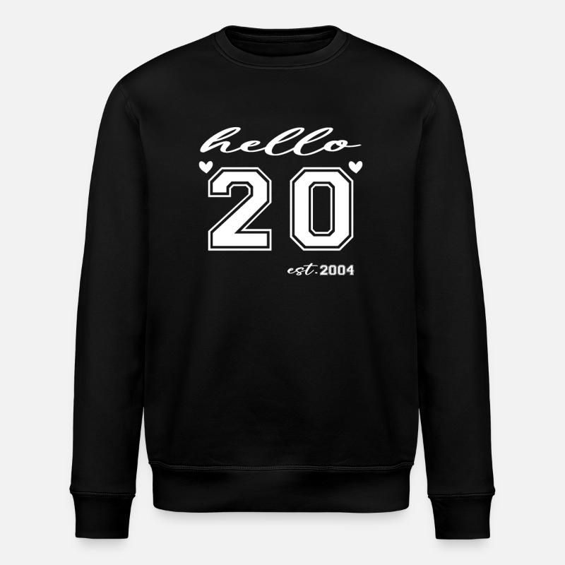 Hallo 20 est 2004 - Stanley/Stella Unisex Bio-Sweatshirt ROLLER - Schwarz