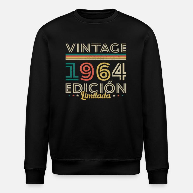 Vinatge 1964 Cadeau d’anniversaire - Sweat bio ROLLER Stanley/Stella Unisexe - noir
